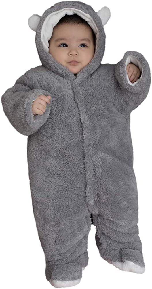 XMWEALTHY Unisex Baby Clothes Winter Coats Cute Newborn Infant Jumpsuit Snowsuit Bodysuits Registry for Baby Essentials Stuff - Image 4